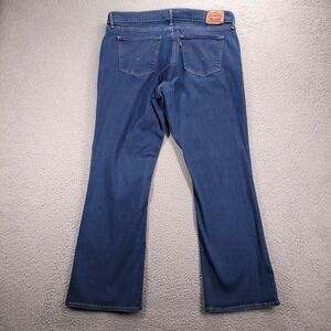 LEVIS Jeans Size 34 Curvy Bootcut Mid Rise Stretch Denim *Irregular 36x29